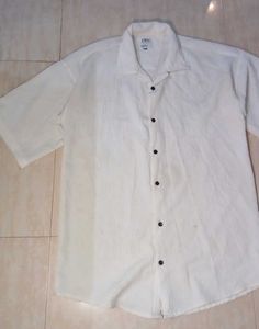 Zara Men's White super baggy Shirt