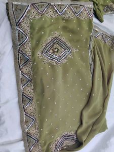 Elegant Sequined Saree