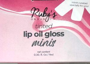 NEW Ruby's Organics set of 3  Lip oil gloss