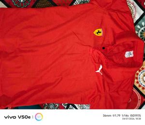 Red Ferrari & Puma Polo Shirt