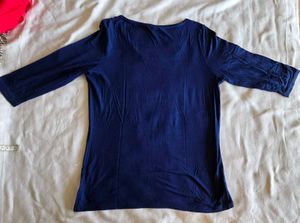 Classic Blue 3/4 Sleeve Top