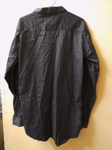 Men's Black &amp; White Polka Dot Shirt