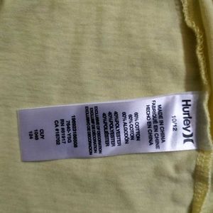 Unused  Hurley Tshirt for kids