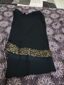 Elegant Black top with Sequins work