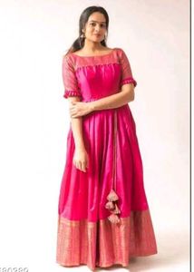 Elegant Pink Ethnic Gown