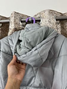 Silver Puffer Jacket 🧥❄️