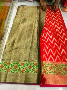 Heavy Banarasi Style Cotton Silk Saree