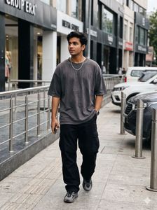 Basic grey type T-Shirt