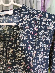 Length 34,Floral Print Midi Dress
