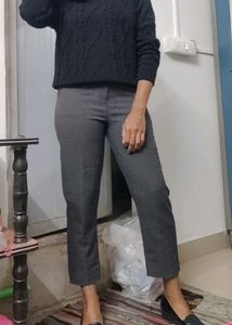 Grey Formal Trouser For Women