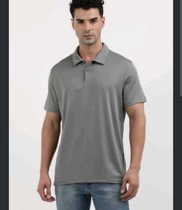 Men's Grey Polo T-Shirt