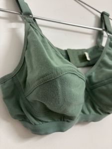 Comfortable Green Bra