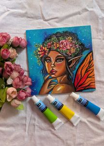 Mini Handmade Fairy Painting