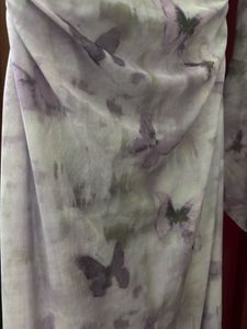 Butterfly Print Mesh Dress