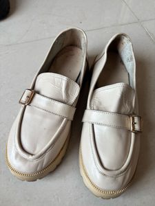 Cream Loafers