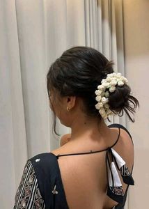 Crochet White Gajra 🌸