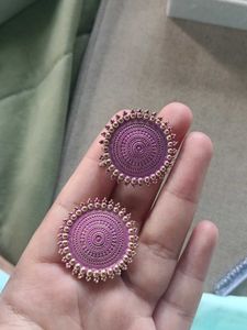 Elegant Ethnic Round Earrings