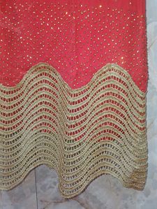 Pink &amp; Gold Embroidered Kurti