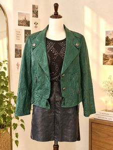 Imported Green Leather Jacket