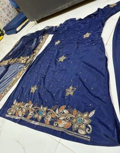 pure handwork Navy Blue dress