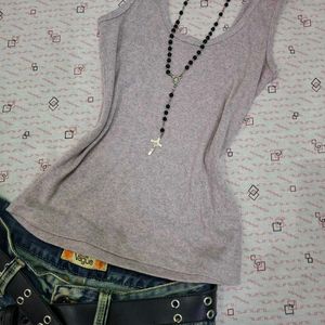 pinkish grey tank top (rare shade)