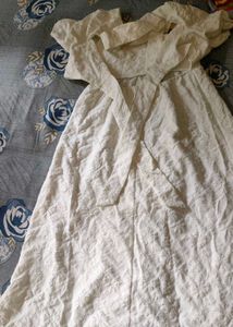 Elegant White Embroidered Gown