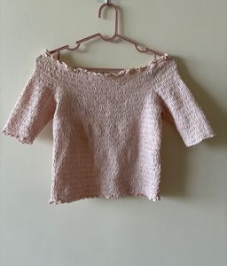 Smocked Off-Shoulder Top
