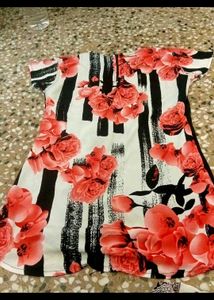 Floral Print T-Shirt Dress