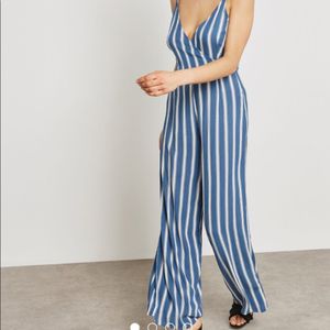 forever 21 Striped Jumpsuit
