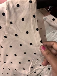 Cute Polka Dot Cropped Top