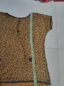 Y2K Inspired Embellished Yellow Ethnic top