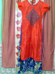 🌸 Elegant Double layer one piece Kurta set 🌸