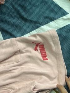 Puma Pink Drawstring Shorts