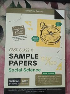 CBSE Class 10 Social Science Sample Papers 2026