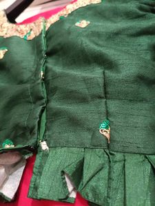 Designer saree with blause red sare