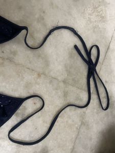 Sparkly Halter Neck Crop Top