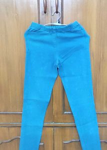 Teal Blue Slim Fit Pants