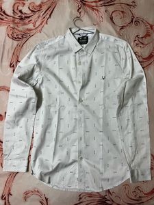 Allen Solly Sport Men White & Black Shirt