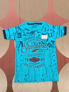 Men's Blue Graphic T-Shirt