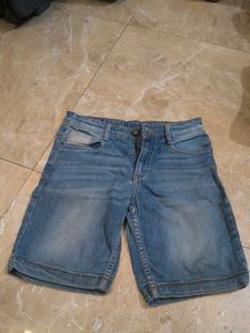 Men's Blue Denim Shorts