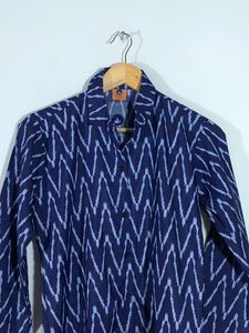 Navy Blue Printed Top (Women's)