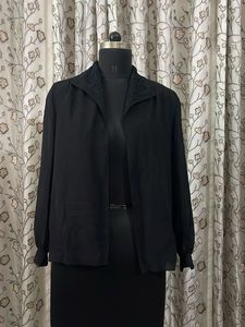 Elegant Black Chiffon Blouse