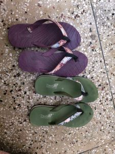 Two Soft Flip Flops Bundle In 5:5 Size For Women