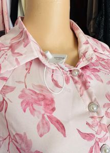 Savana Chic Pink Floral Tiered Dress