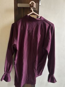 Stylish Maroon Full Sleeve Top