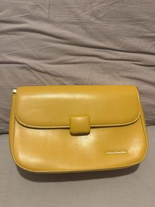 Yellow Clutch Bag with straps