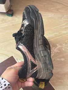 Sparkly Black Sneakers