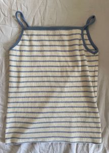 Striped Ribbed Tank Top🐬