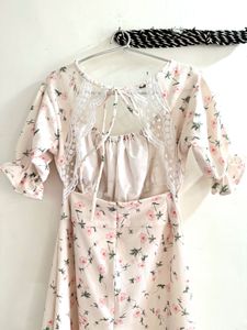 Floral Mini Dress - So Cute!
