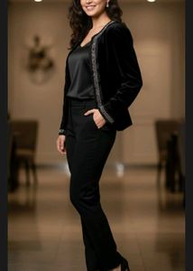 Elegant Black Velvet blazer
